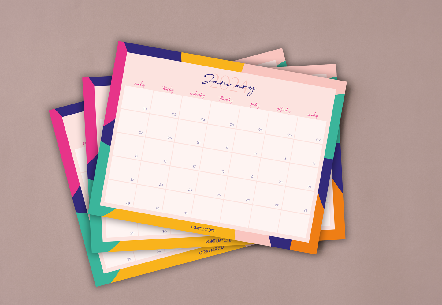 Monthly Desktop Planner